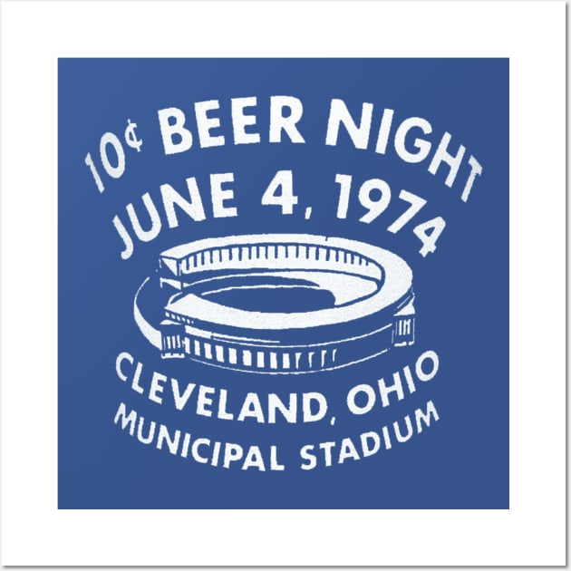 10 Cent Beer Night June 4, 1974 Cleveland, Ohio Wall Art by dwolf